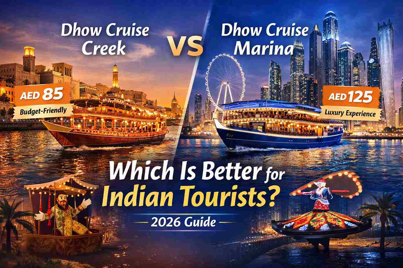 Dhow cruise dinner vs marina creek