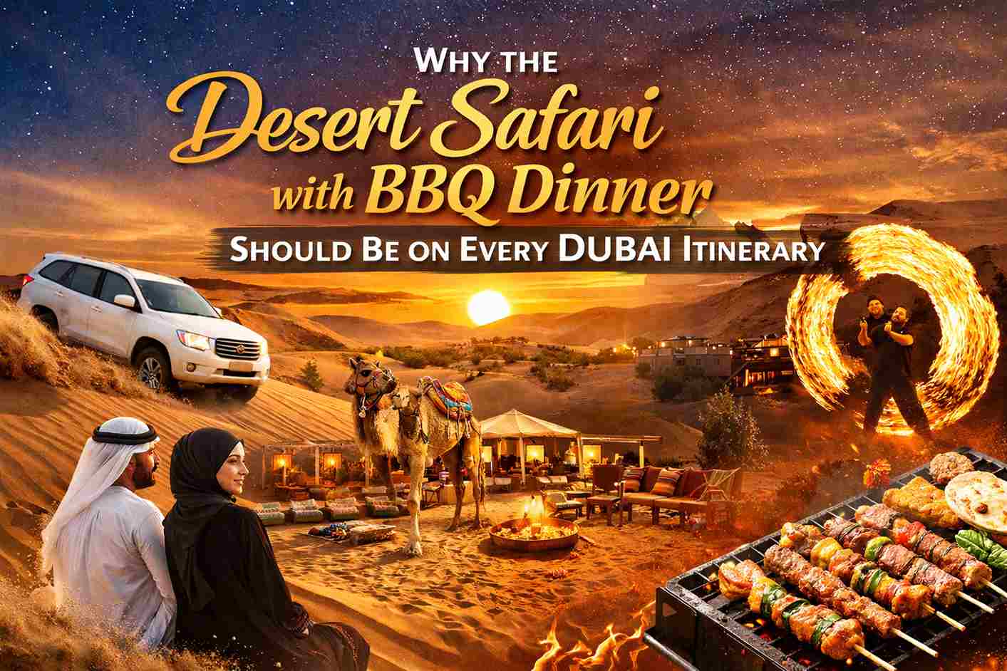 Desert safari with bbq dinner
